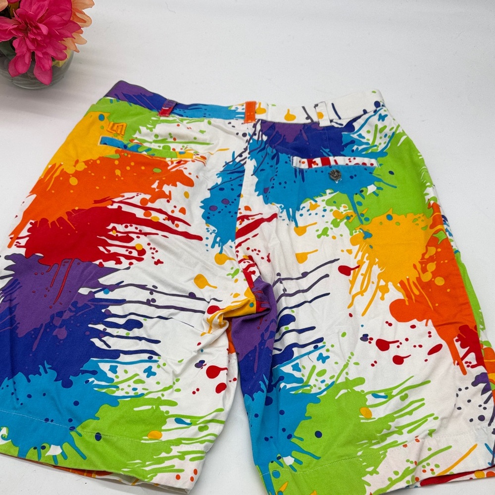 Loud Mouth Colorful Splash Men's Golf Shorts Size 32 - Picture 2 of 6